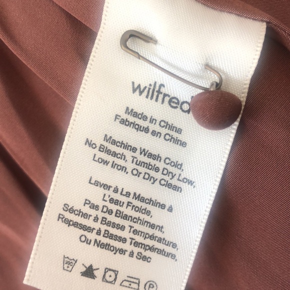 Aritzia WILFRED BROWN Blouse in S - Picture 4 of 6